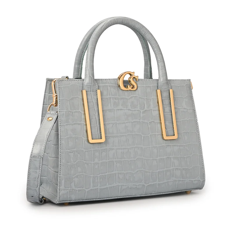 كارمن ستيفنز حقيبة توت أتلانتيك بلو كروكو